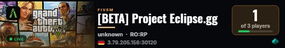 [BETA] Project Eclipse.gg live status badge