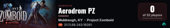 Aerodrom PZ live status badge