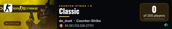 Classic live status badge