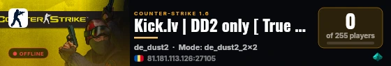 Kick.lv | DD2 only [ True Classic Never Dies ] live status badge