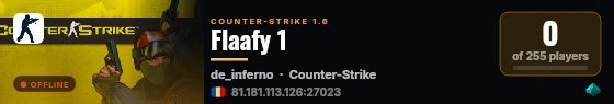 Flaafy 1 live status badge