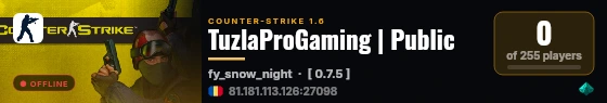 TuzlaProGaming | Public live status badge