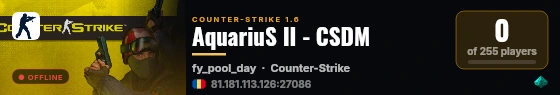 AquariuS II - CSDM live status badge