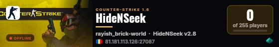 HideNSeek live status badge