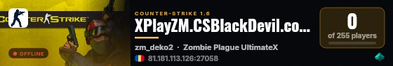 XPlayZM.CSBlackDevil.com ZP UltimateX | Respawn | VIP 22-00 ★ Points ® live status badge
