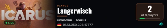 Langerwisch live status badge