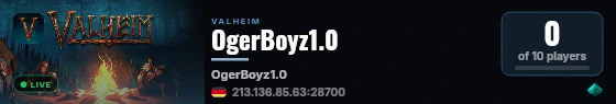 OgerBoyz1.0 live status badge