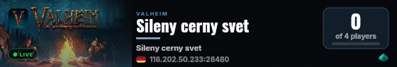 Sileny cerny svet live status badge