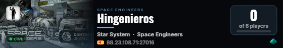 Hingenieros live status badge