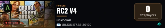 RC2 V4 live status badge