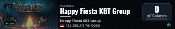 Happy Fiesta KBT Group live status badge