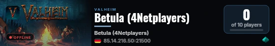 Betula (4Netplayers) live status badge
