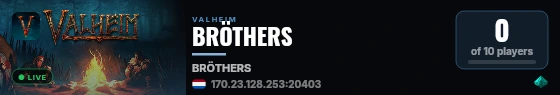 BRÖTHERS live status badge