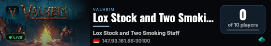 Lox Stock and Two Smoking Staff of Embers live status badge
