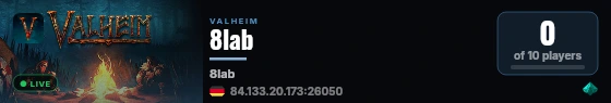 8lab live status badge