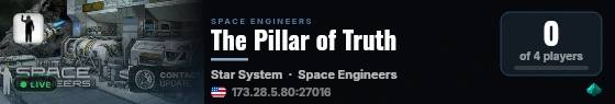 The Pillar of Truth live status badge