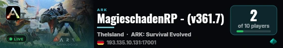 MagieschadenRP - (v361.7) live status badge