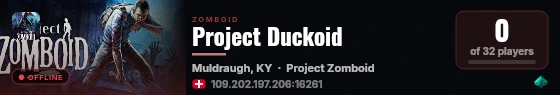 Project Duckoid live status badge