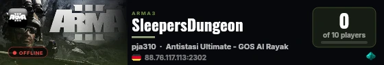 SleepersDungeon live status badge