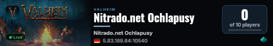 Nitrado.net Ochlapusy live status badge