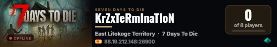 KrZxTeRmInaTIoN live status badge