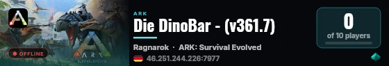 Die DinoBar - (v361.7) live status badge