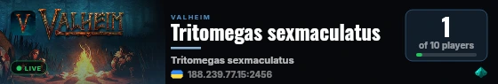 Tritomegas sexmaculatus live status badge