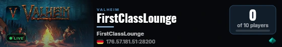 FirstClassLounge live status badge