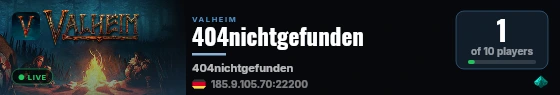 404nichtgefunden live status badge