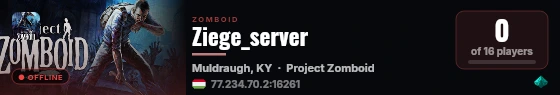 Ziege_server live status badge