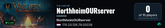 NorthheimOURserver live status badge