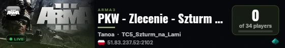 PKW - Zlecenie - Szturm na Lami | discord.gg/rkfhNWNv3e live status badge