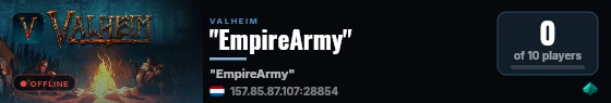 "EmpireArmy" live status badge