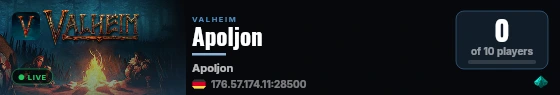 Apoljon live status badge