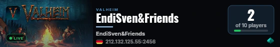 EndiSven&Friends live status badge
