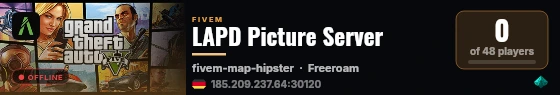LAPD Picture Server live status badge