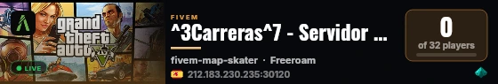 ^3Carreras^7 - Servidor privado live status badge