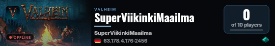 SuperViikinkiMaailma live status badge