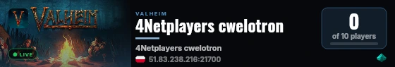 4Netplayers cwelotron live status badge