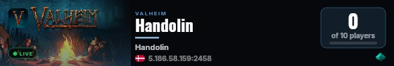 Handolin live status badge