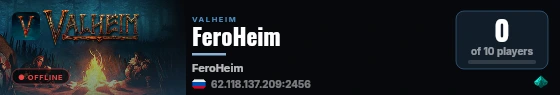 FeroHeim live status badge