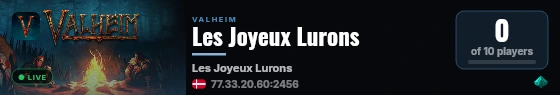 Les Joyeux Lurons live status badge