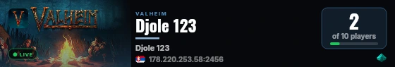 Djole 123 live status badge