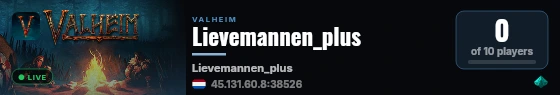 Lievemannen_plus live status badge