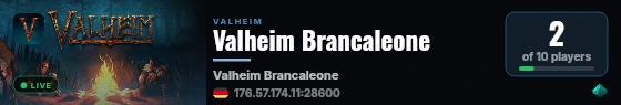 Valheim Brancaleone live status badge