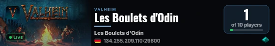 Les Boulets d'Odin live status badge