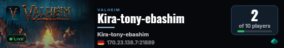 Kira-tony-ebashim live status badge