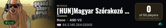 [HUN]Magyar Szórakozó Szerver |ASD| By Robi | Powered by rgate live status badge