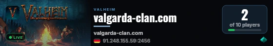 valgarda-clan.com live status badge