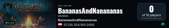 BananasAndNanananas live status badge